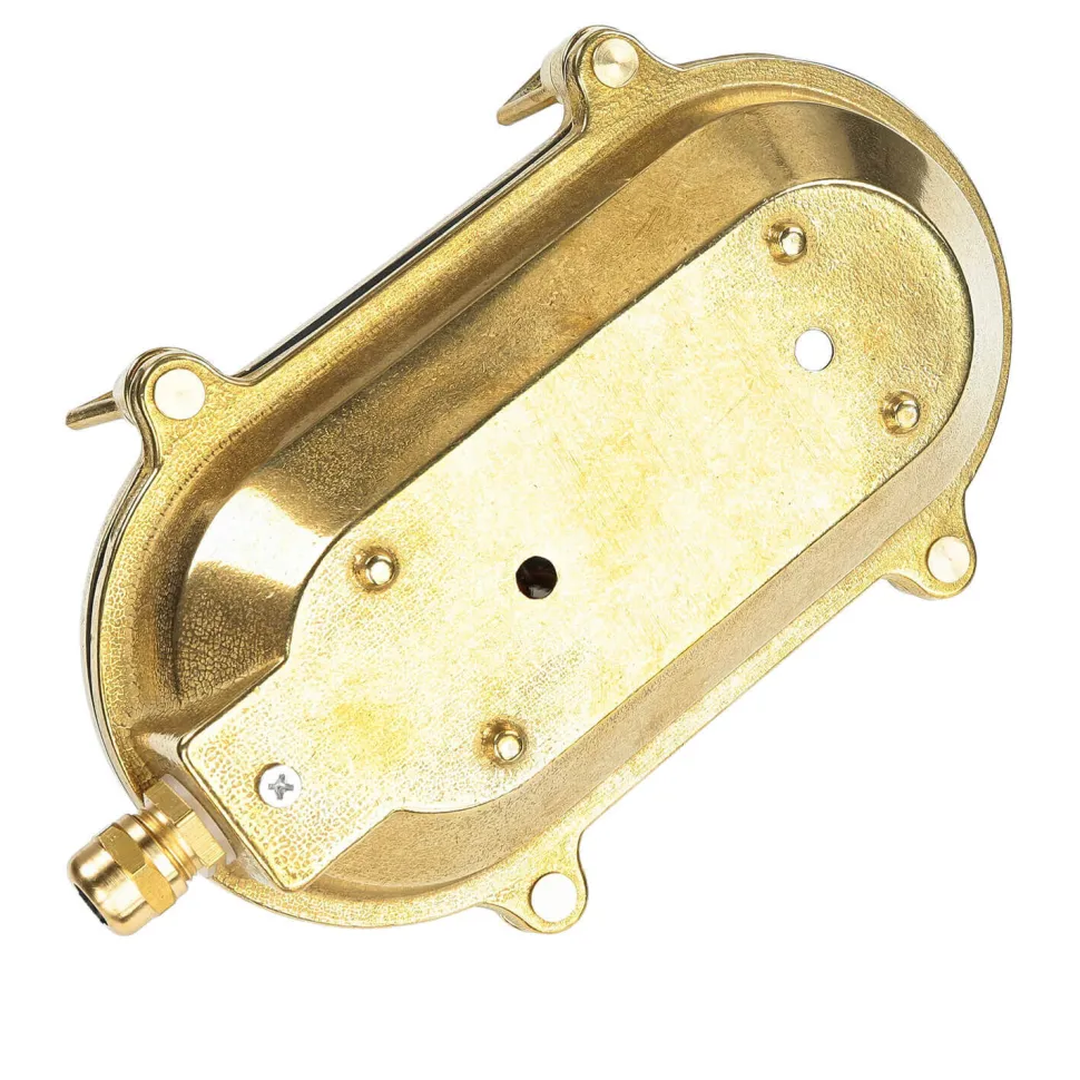 Außenwandleuchte Messing oval IP64 Maritim Haustür