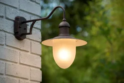 Außenwandleuchte Metall Glas Rostbraun IP44 H:36 cm