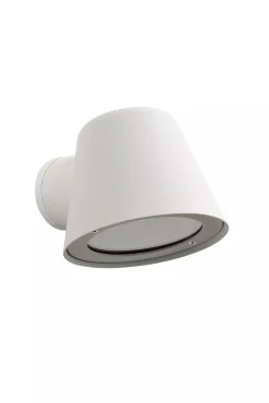 Außenwandleuchte Metall Weiß IP44 T:14,5 cm GU10 Haus