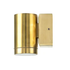 Außenwandleuchte Modern aus Messing GU10 rund Haus