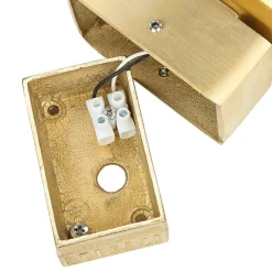 Außenwandleuchte Modern aus Messing GU10 rund Haus