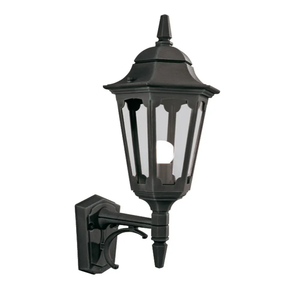 Außenwandleuchte Schwarz Rustikal IP43 Haustür