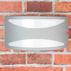 Außenwandleuchte Silber aus Aluminium E27 LIMNOS