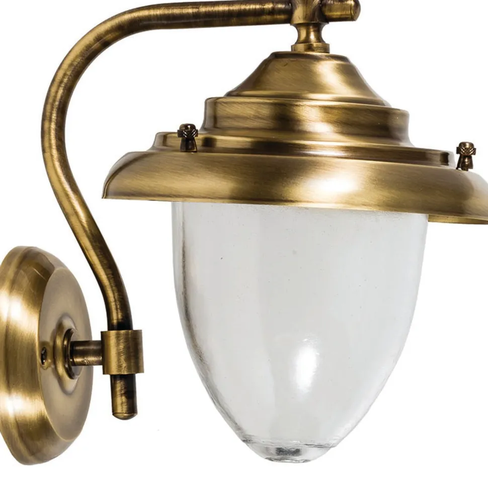 Außenwandleuchte Terrasse Haus Messing Maritim IP43