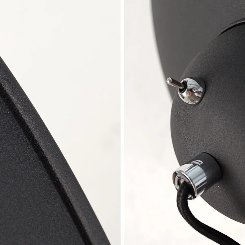 Außergewöhnliche Standleuchte Schwarz beweglich