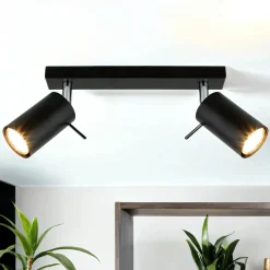 Aufbau Spotstrahler ETNA in Schwarz 2-flmg