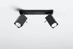 Aufbau Spotstrahler FALERIA in Schwarz 2-flmg