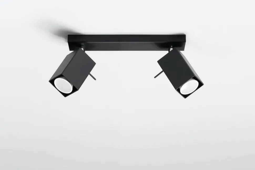 Aufbau Spotstrahler FALERIA in Schwarz 2-flmg