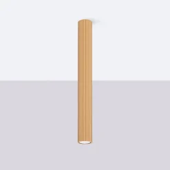 Aufbauspot Aufputz Ø 6,5 cm H: 60 cm Aluminium in Gold GU10