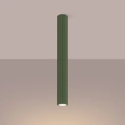 Aufbauspot GU10 Ø 6,5 cm H: 60 cm Aufputz Grün Modern