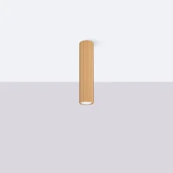 Aufbauspot GU10 D: 6,5 cm H: 30 cm Aufputz in Gold Modern