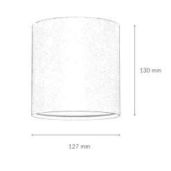 Aufbauspot Weiß Modern rund Ø13cm GU10 POINT