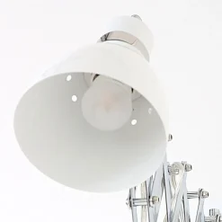 Ausziehbarer Wandstrahler dimmbar Weiß T:90 cm Stecker