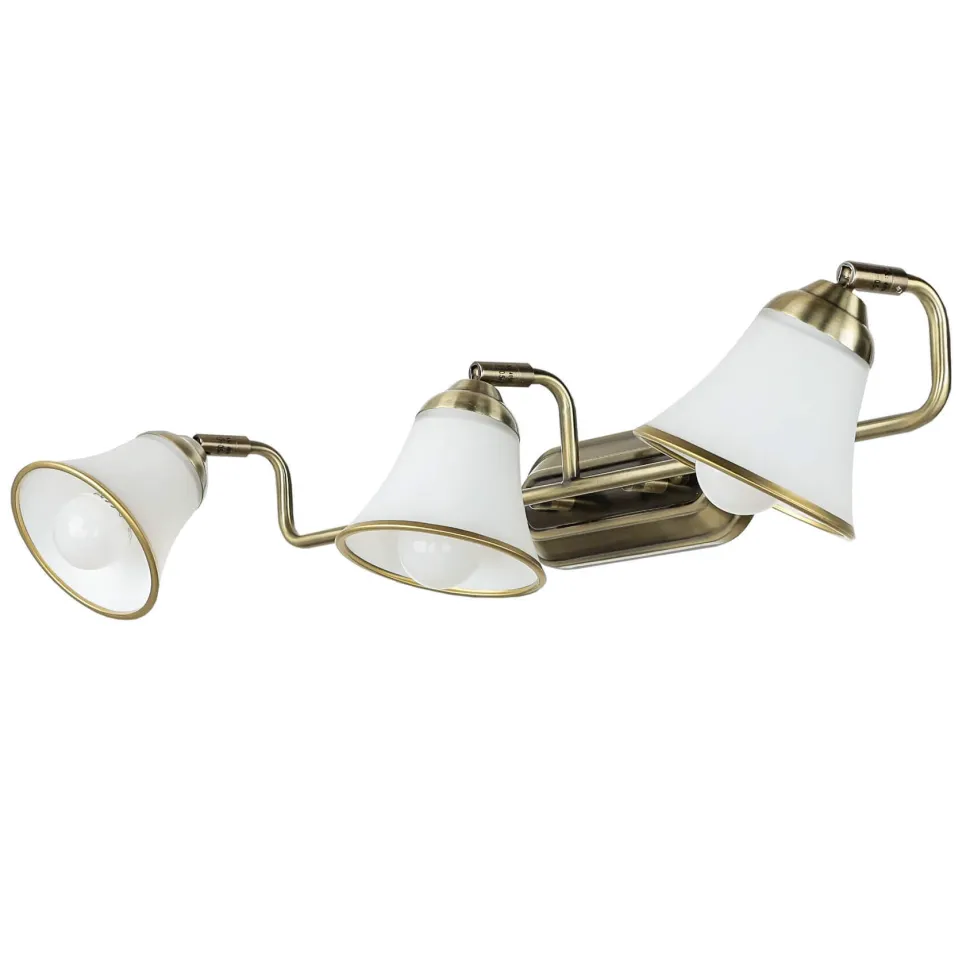 Bad Wandlampe 3xE14 67cm drehbar Jugendstil GRANDO