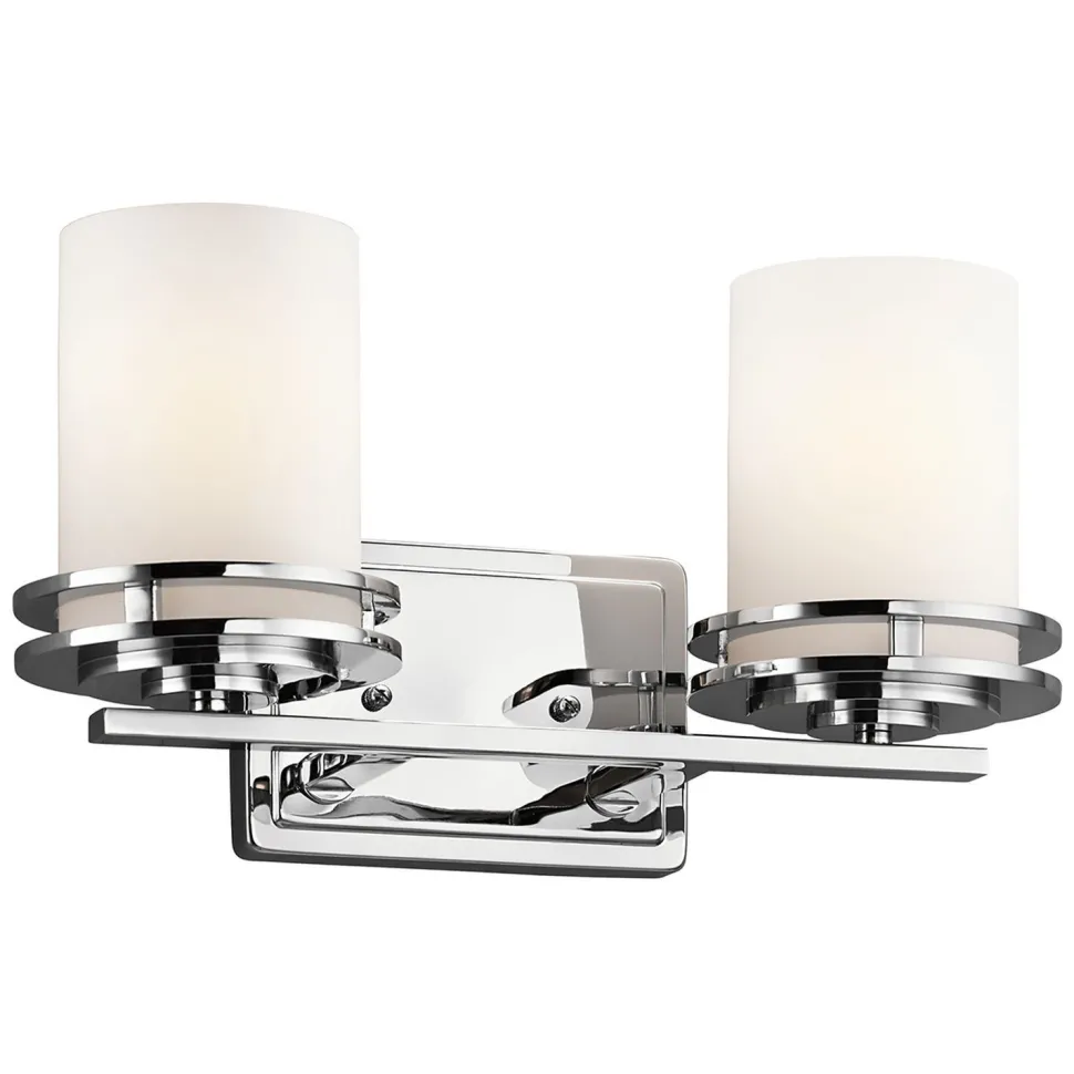 Badezimmer Lampe LED IP44 in Chrom Weiß ALADYN