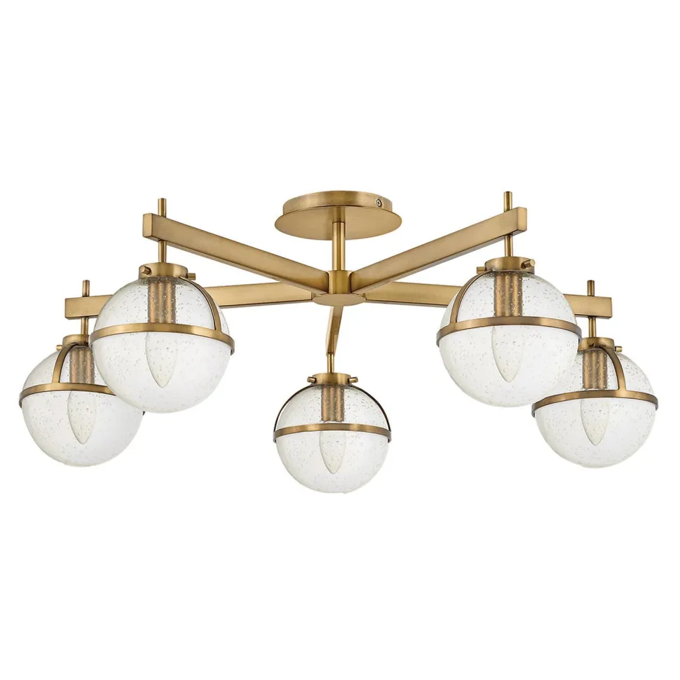 Badezimmerlampe Decke Glas Metall E14 IP44 81,3 cm breit