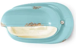 Badezimmerlampe Keramik Glas E27 B: 24 cm Maritim