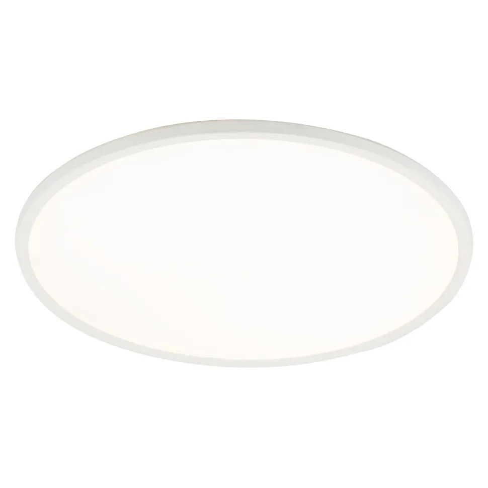 Badezimmerlampe LED Dimmer 3 Lichtmodi IP54 rund Ø 50 cm Weiß