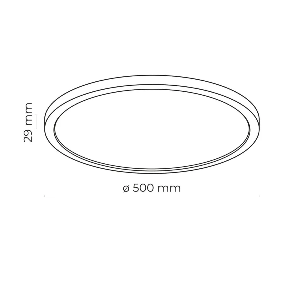Badezimmerlampe LED Dimmer 3 Lichtmodi IP54 rund Ø 50 cm Weiß