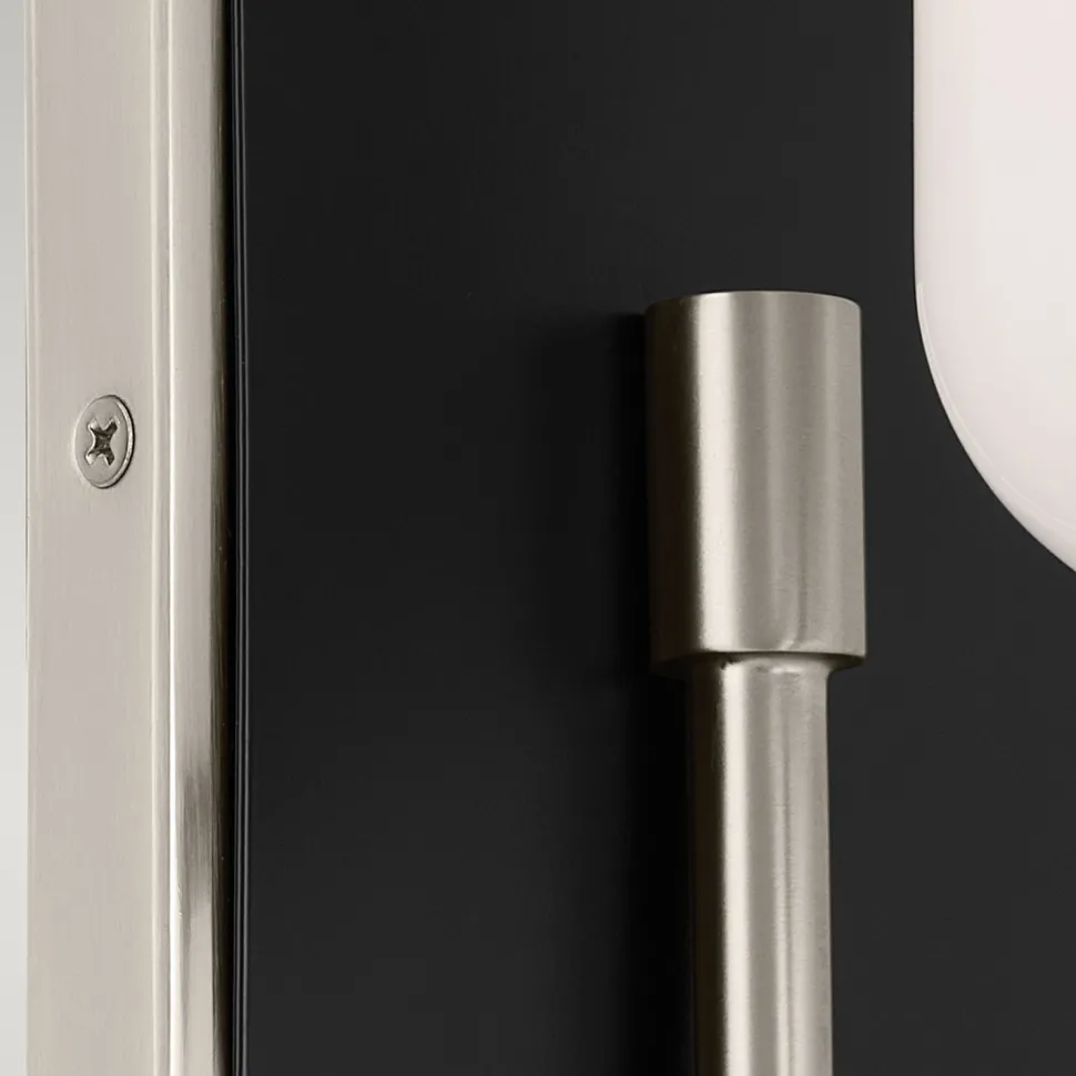 Badezimmerlampe LED G9 IP44 Glas Metall H: 33,8 cm 3000 K