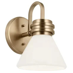 Badezimmerlampe Metall Glas mit LED G9 IP44 24 cm hoch