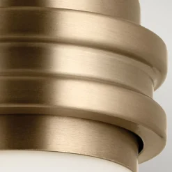 Badezimmerlampe Metall Glas mit LED G9 IP44 24 cm hoch