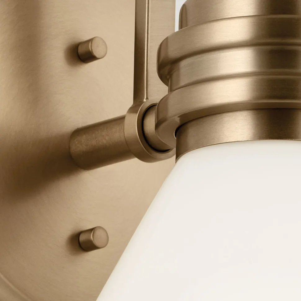 Badezimmerlampe Metall Glas mit LED G9 IP44 24 cm hoch