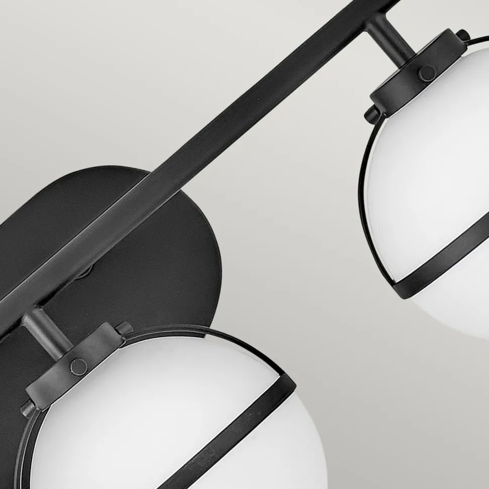 Badezimmerlampe Wand IP44 60,6 cm breit Metall Glas E14