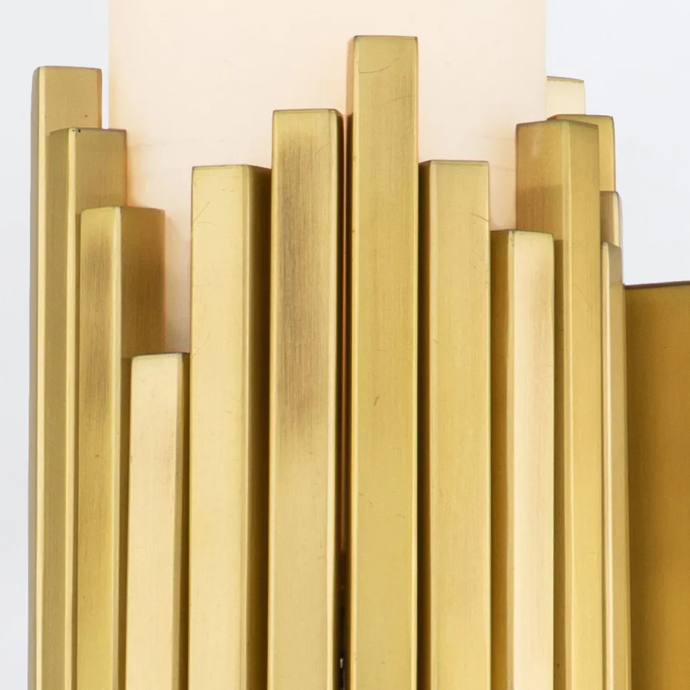 Badezimmerlampe Wand LED G9 55,9 cm hoch Metall Glas IP44