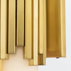 Badezimmerlampe Wand LED G9 55,9 cm hoch Metall Glas IP44