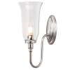 Badezimmerleuchte aus Messing LED in Nickel IP44