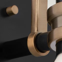 Badezimmerleuchte LED G9 IP44 H: 24 cm Metall Glas