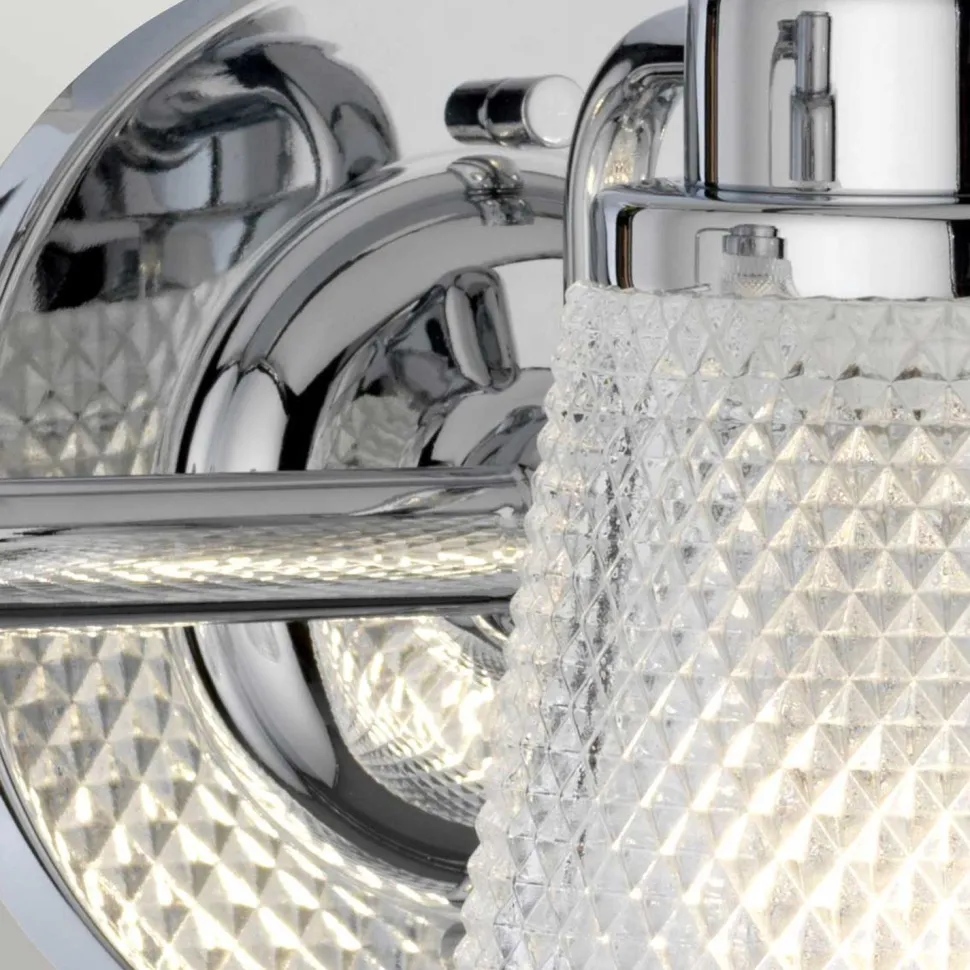 Badezimmerleuchte Wand IP44 54,5 cm breit mit 3x G9 LED