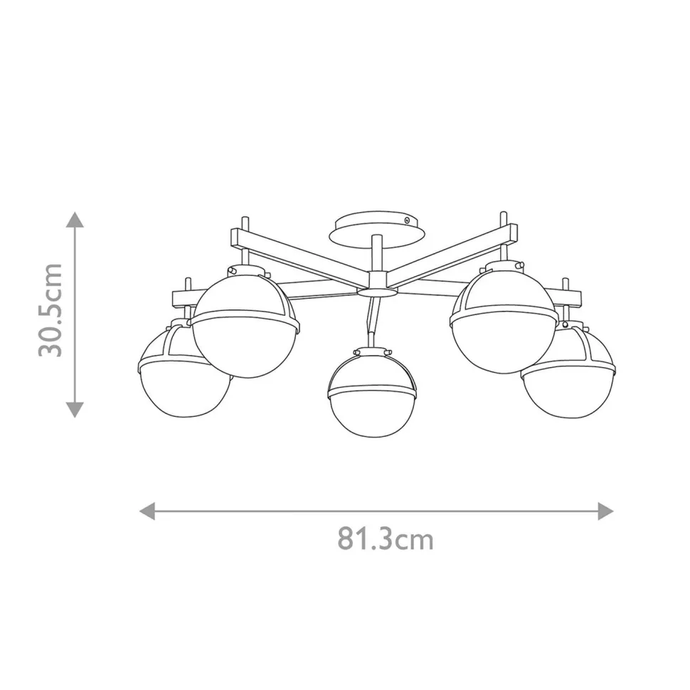 Badleuchte Decke Schwarz Weiß IP44 81,3 cm breit Metall Glas