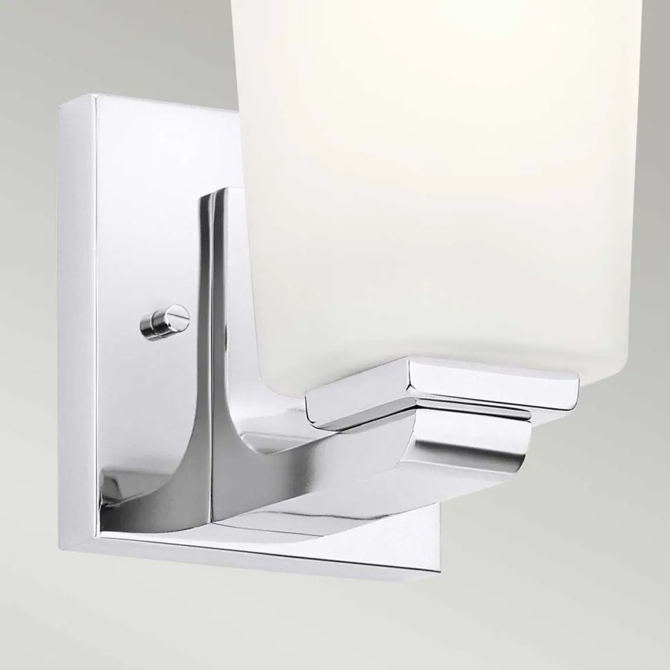 Badleuchte LED G9 IP44 H: 17,3 cm 3000 K blendarm Chrom Weiß