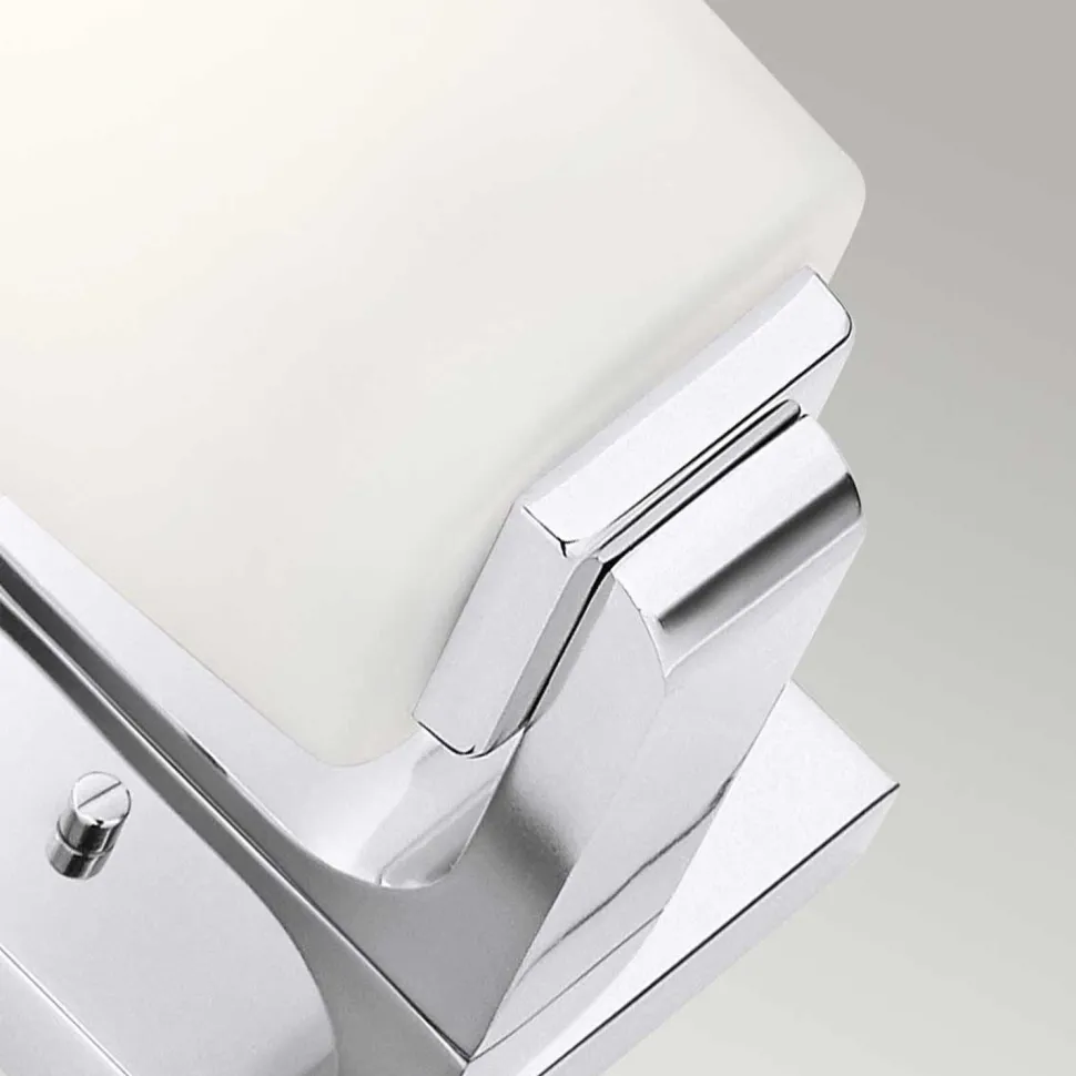 Badleuchte LED G9 IP44 H: 17,3 cm 3000 K blendarm Chrom Weiß