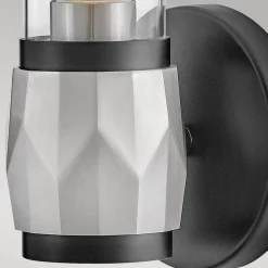 Badleuchte Metall Glas E27 IP44 H: 34,6 cm Modern GRETA