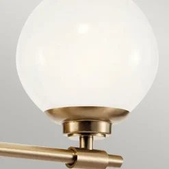 Badleuchte Wand mit 2x G9 LED 37,3 cm breit IP44 Glas Metall