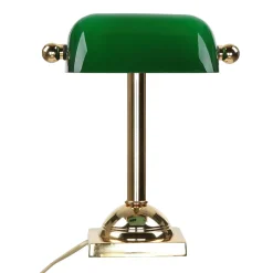 Bankerleuchte Gold 24K aus Echt-Messing Premium