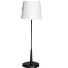 Beistelllampe Schwarz Weiß 68,5 cm E27 Metall Stoff Modern