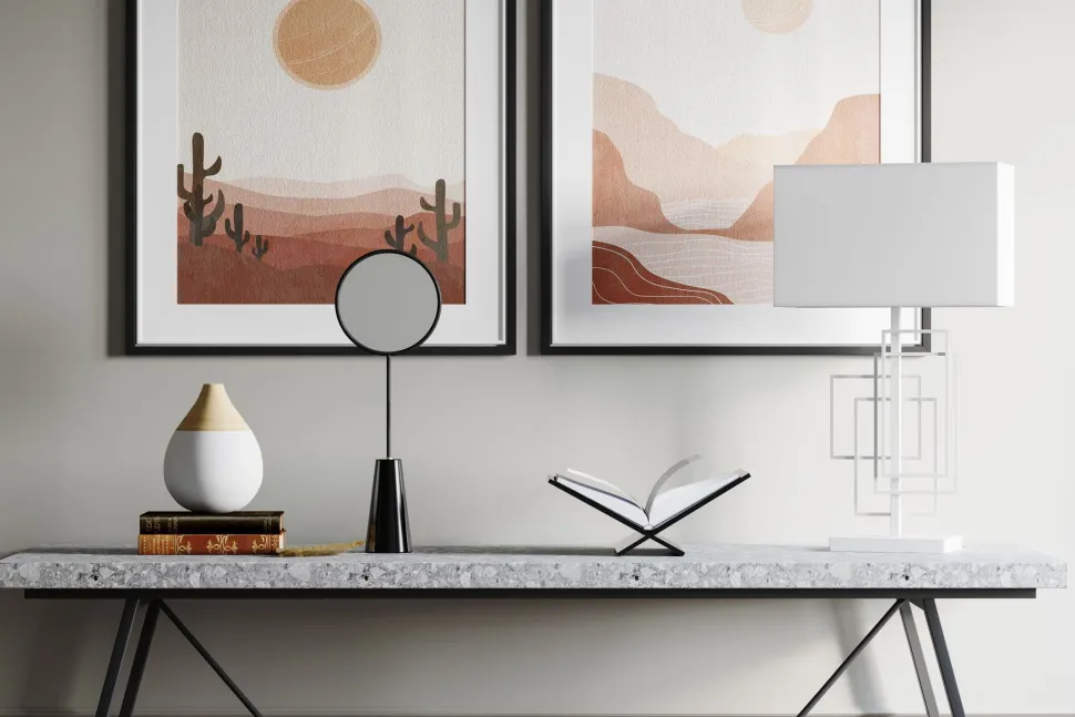 Beistelllampe Weiß 52 cm Stoff Metall E27 Kabelschalter