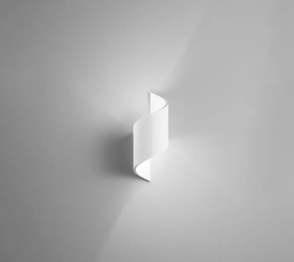 Bemalbare Wandleuchte Gips Weiß H:30,5 cm G9 Modern