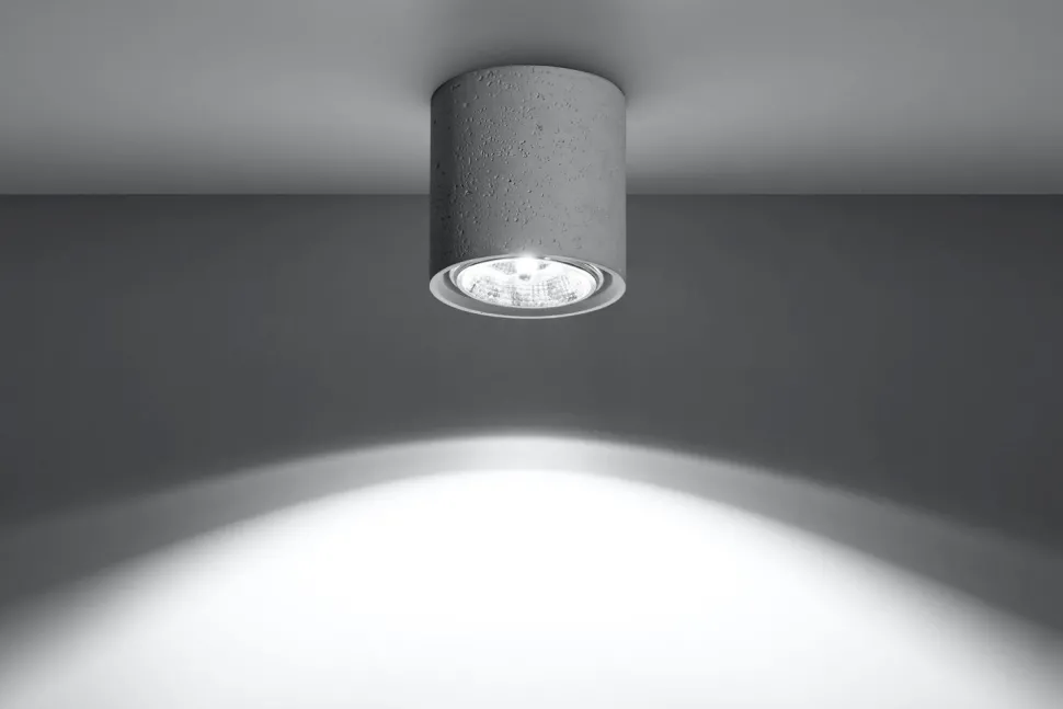 Beton Deckenlampe ADRIANA Ø14cm GU10 kompakt klein