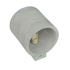 Beton Wandleuchte Up Down rund H: 10 cm klein G9 LED
