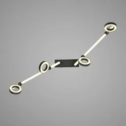 Beweglicher LED Deckenspot Schwarz RGB 114,5 cm dimmbar