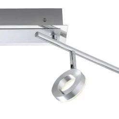 Beweglicher LED Deckenstrahler in Aluminium IP44 94 cm