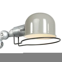Beweglicher Wandspot mit Stecker in Grün Silber T:29 cm