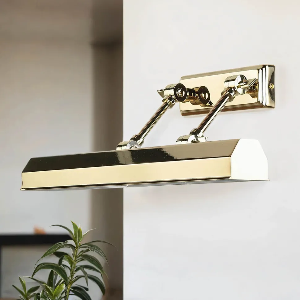 Bilderlampe in Messing elegantes Design Premium