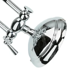 Bilderlampe verstellbar Messing in Silber E14