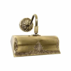 Bilderleuchte Jugendstil B: 19,5 cm in Bronze E14 Messing